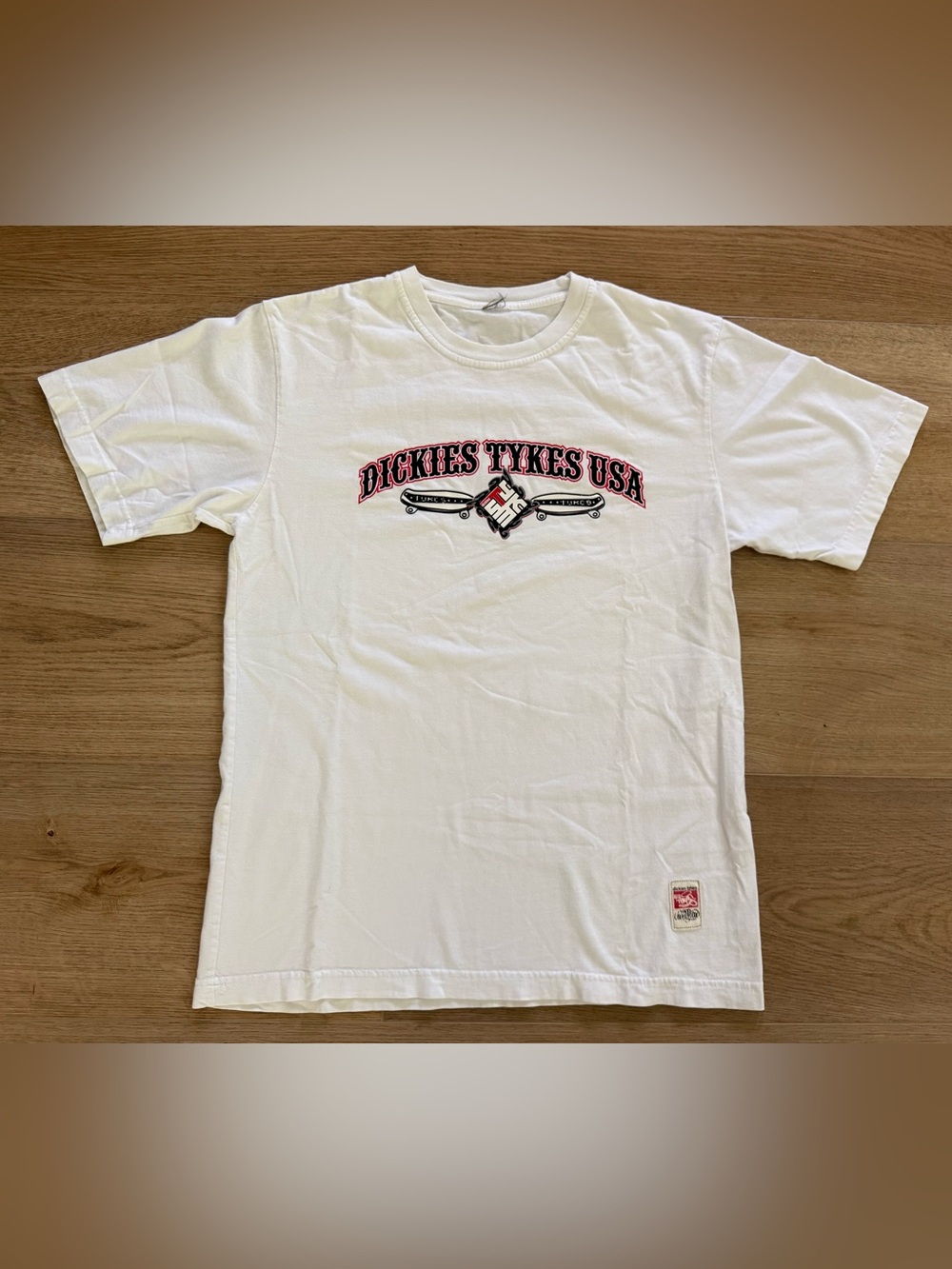 Vintage Dickies Tykes USA Skate Graphic Tee White Men’s Medium